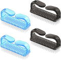 Handle Grip Cleaning Nail Brush, Larbois Nail Brushes Hand Fingernail Brush Cleaner Scrubbing Kit Pedicure for Toes and Nails Men Women (Color-3)