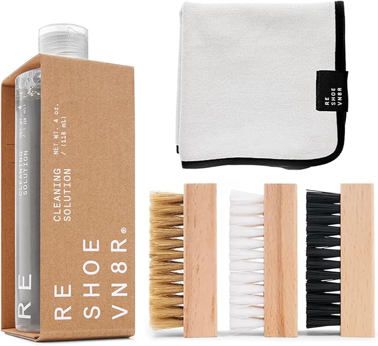 RESHOEVN8R Shoe Cleaner Kit - Sneakers, Mesh, Canvas, Suede, Knit, Leather | Cleaning kit solution for sneakers, mesh, canvas, suede, knit & leather shoes, complete cleaning set for every material
