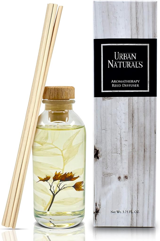 Reed Diffuser Set, Cedarwood & Vanilla - Bathroom Décor | Made with Essential Oils & Real Botanicals, Cedar, Oak and Moss, Made in the USA