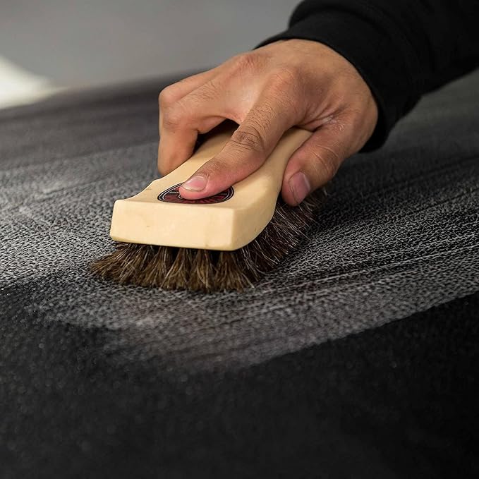 Chemical Guys, Long Bristle Horsehair Leather Cleaning Brush for Interiors | Soft horsehair bristles gently clean leather seats, furniture, sneakers and boots without scratching