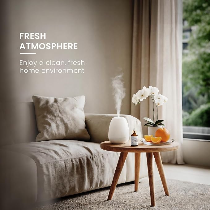 HIQILI Sweet Orange Essential Oil Set for Diffusers & Skin Care | Citrus Scent for Air Freshening, DIY Cleaning Spray & Candle, Holiday Favors for Family & Friends Use-1 fl oz (2 pack)