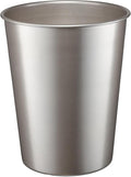 Monarch Abode Metal Bathroom Trash Can – Waste Basket for Bedroom, Office Desk, & Dorm, Handcrafted, Durable Decorative Pewter Small Trash Can Bathroom Garbage Bin Wastebasket