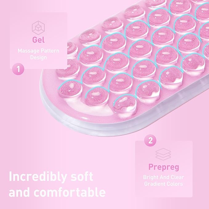 Gel Mouse & Keyboard Rest Set,Pain Relief,Cool Touch,Non-Skid