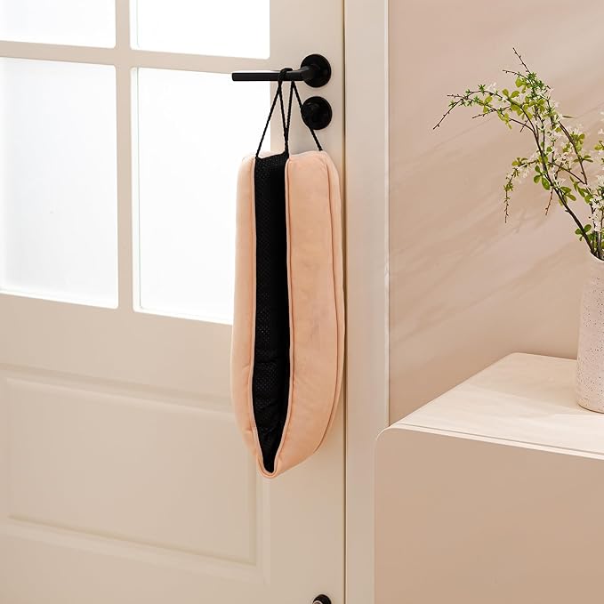 Sunolga 38" Door Draft Stopper Blocks Hot and Cold Air with Removable Washable Cover for Gaps Up to 3", All-Season Seal for Noise, Door Sweep for Bottom of Door and Window, Home Essentials, Almond