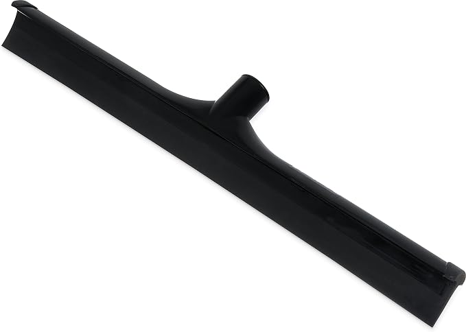 SPARTA 3656703 Plastic Floor Squeegee, Shower Squeegee, Heavy Duty Squeegee With Rubber Blade For Windows, Glass, Shower Doors, Floors, Windshields, 20 Inches, Black