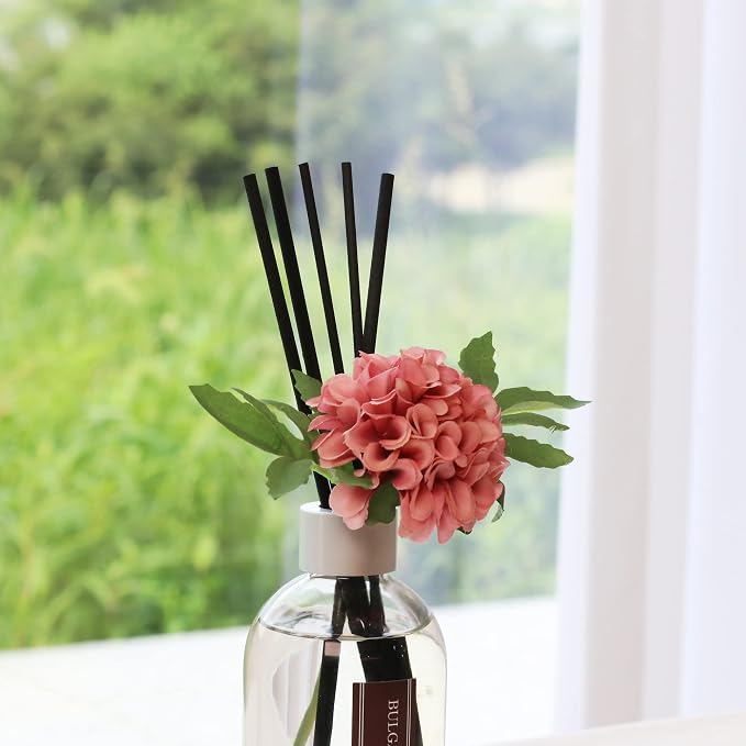 Flower Air Fresheners For Home, Sweet Rose Scent Room Non Plug In, Desk Reed Diffuser, Pink Air Freshener For Bathroom