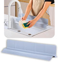 MessOut Sink Splash Guard | Premium Korean Silicone | 3 Practical Sizes for Maximum Coverage |Solution for Mess Free Dish-washing | Super Strong Suction to nearly all Shelf-tops.