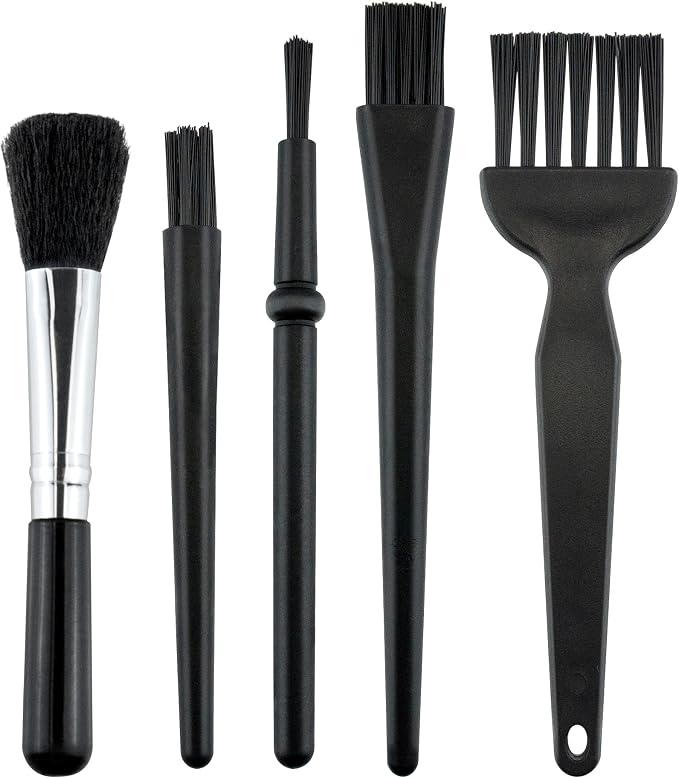 5 PCS Mini Keyboard Cleaning Brushes Kit, PP Handle Nylon Anti Static Electronic Dust Cleaning Brush for Computer Keyboard Motherboard Camera Small Space