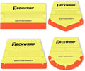 TECKWRAP Felt Squeegee for Vinyl Car Wrap Window Tint - 4PCS, Soft Yellow | Felt Edge Vinyl Squeegee, Scratch-Free Tool for PPF, Decal, Inkjet Sticker Paper & Wallpaper DIY Projects
