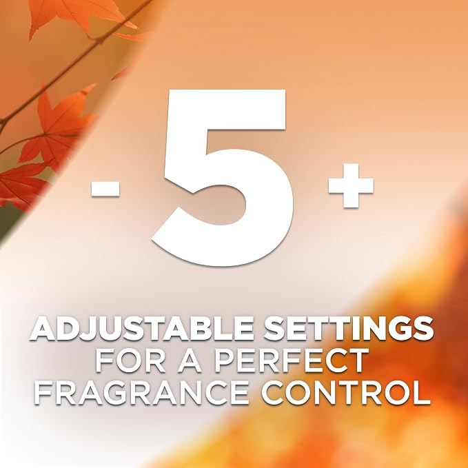 Air Wick Plug In Scented Oil Refill, 10ct, Bonfire & Crisp Fall Air + Brown Sugar & Vanilla, Essential Oils, Air Freshener.