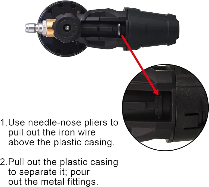 Tool Daily Foam Cannon for Pressure Washer, 5 Power Washer Tips,1 Liter | Adjustable Snow Foam Lance for Car Washing, 1/4 Inch Quick Connect, 3600 PSI
