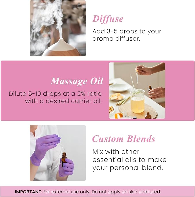 Handcraft Blends Geranium Essential Oil – 1 Fl Oz – 100% Pure and Natural – Premium Grade Essential Oil for Diffuser and Aromatherapy, Skin, Massage, Candle and Soap Making Fragrance