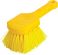 Rubbermaid Commercial 8" Utility Scrub Brush Plastic Handle Synthetic Bristles Cleaning Multi Purpose Heavy Duty Outdoor Wheels and Tires