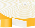 White Strong Adhesive Foam Sealing Weather Stripping, High Density Door Insulation Strip, Closed Cell Foam Weather Stripping for Doors and Windows Insulation (1 in x 1/8 in x 33Ft)