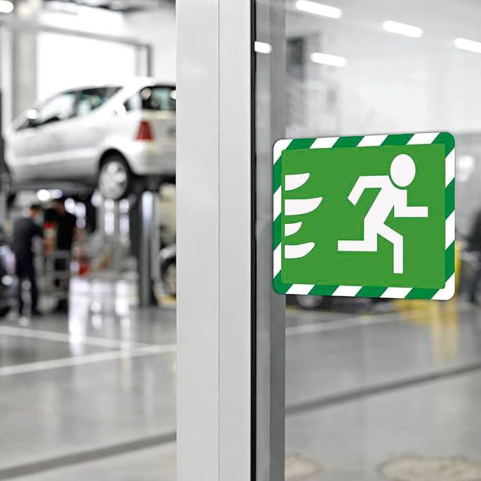 Tarifold Magnetic Self-Adhesive Safety Display Pocket 2-Pack Green/White