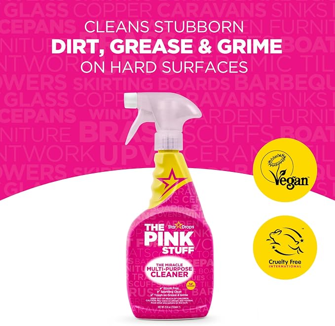Stardrops - The Pink Stuff - The Miracle Multi-Purpose Cleaner Spray- 25.36 Fl Oz