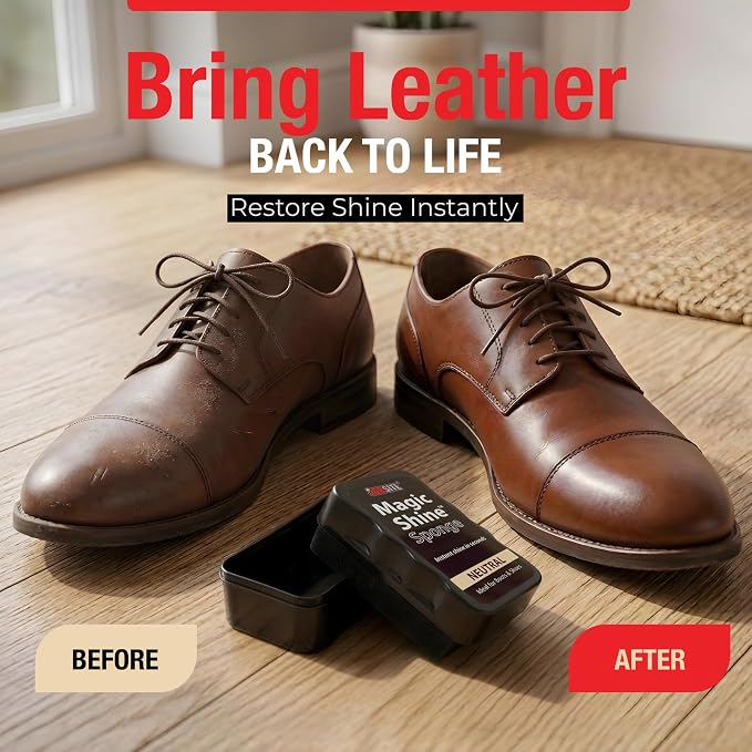 JobSite Instant Express Leather Boot & Shoe Shine Sponge - Neutral