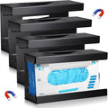 4 Pcs Magnetic Glove Box Holder Dispenser Wall Mounted Towels Wipes Paper Tissue Glove Box Holder for Hospital Home Office Organizing Accessories (4)