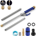 High Pressure Power Washer Wand, Watering Sprayer Cleaning Tool, Hydro Jet Water Hose Nozzle, Wand Lance for Gutter Patio Car Pet Window blue