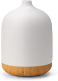 250ml Ceramic Essential Oil Diffusers for Home, Aromatherapy Diffuser | Kakoda Decorative Bedroom Aromatherapy Scent Air Diffuser Ultrasonic Aroma Defusers 250ml with Timed-Wood Grain+White