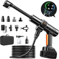 Cordless Portable Car Washer, Handheld Washer with Brushless Motor, 6-in-1 Nozzle and 32 ft Detachable Hose, Battery Powered Washer for Car, Home, Outdoor Patio and Garden Use.