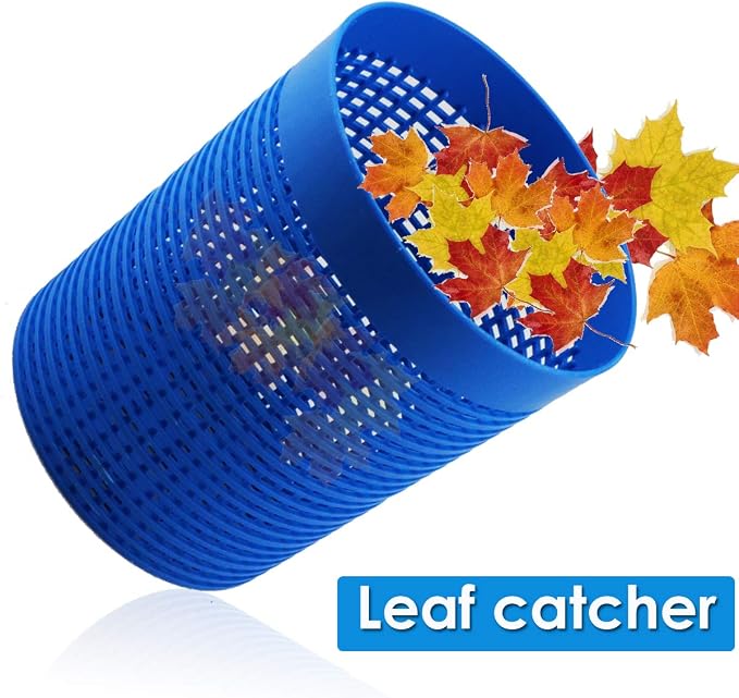 Pool Leaf Catcher Canister, in-line Leaf Canister for Pool Spa Cleaner, with Mesh Basket &Skimmer Socks,Fits Suction Manual & Automatic Pool Cleaners