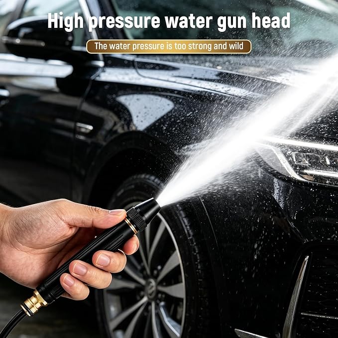 2026 New Jet Nozzle PowerWasher for Garden Hose, 2Pcs Garden Hose Nozzle High Pressure PowerfulCleaning Spray Evenly, High Pressure Hose Nozzle for Car Washing