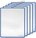 Tarifold Hanging Display Pockets, Letter Size, Portrait, Blue, 5 Pack | 5 wire-reinforced hanging pockets, fits letter size documents, portrait, integrated metal hanger