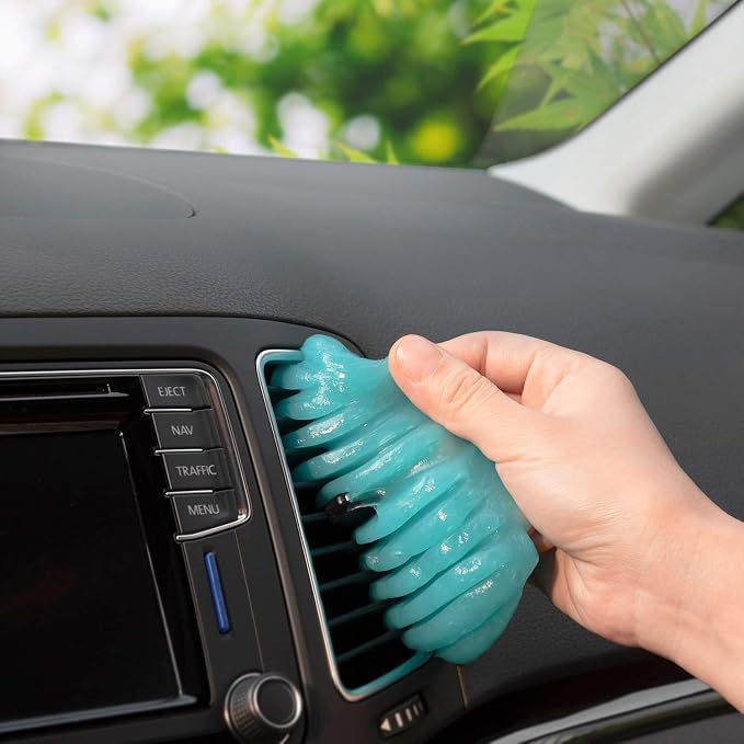 TICARVE 2Pack Cleaning Gel for Car Cleaning Putty Car Slime for Cleaning Car Detailing Putty Detail Tools Car Interior Cleaner Automotive Car Cleaning Kits Keyboard Cleaner Blue Purple (320g/11.2oz) | Detail Tools Car Interior Cleaner Automotive Cleani...