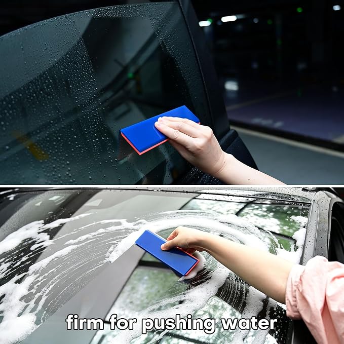 NEWISHTOOL 2 Pack Rubber Squeegee (8-Inch Replacement Blade, No Handle) | Tint Squeegee for Water Removal, Glass Cleaning, PPF Installing and Window Film Application