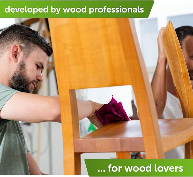 Nordicare Wood Oil Colorless - Premium Walnut Oil, Teak Oil, Wood Oil Furniture for Oak, Beech, Teak, Walnut, Pine, Larch - Natural Furniture Wood Oil - Made in Denmark - for Indoor Use (9.3 oz)