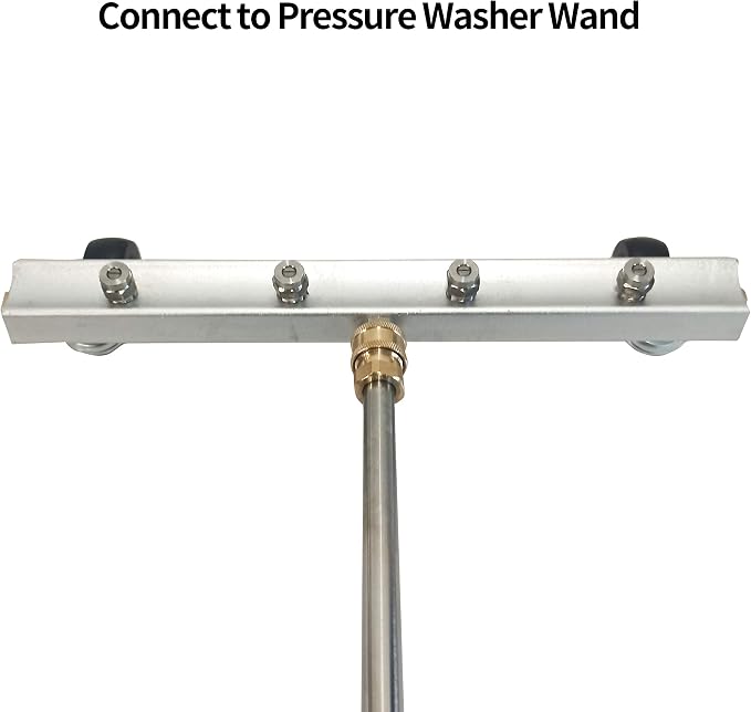 Hourleey Pressure Washer Undercarriage Cleaner, Undercarriage Water Broom with 13 Inch Extension Wand and 45-Degree Angled Wand, 4000 PSI