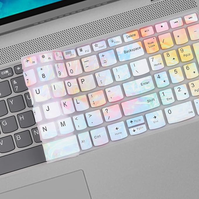 Keyboard Cover for Lenovo Yoga 7i 15.6" 16", Ideapad 3/Idepad 3i/Ideapad 5/Ideapad 5 15.6 17.3, Lenovo Flex 5 15.6, Yoga Slim 7 15, ideaPad Slim 7 15.6, ThinkBook 15/15P G2 G3 G4