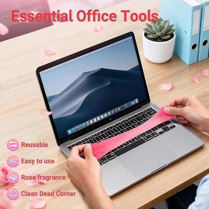 ColorCoral Cleaning Gel Dust Cleaner for PC Keyboard Car Detailing, 160g | For PC Laptops, Office Electronics, Car Interior, Computer and Gaming Accessories; Universal Cleaning Kit Gift for Men Women