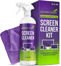 Screen Mom Screen Cleaner Spray 16oz Bottle for TV, Car, Laptop & Computer | Streak-Free Cleaning, Glass & OLED Safe, Alcohol-Free Formula, Scratch-Resistant Microfiber Cloth, Safe for Phones & Tablets