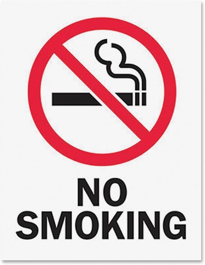 Tarifold No Smoking Magneto Frame Sign Insert