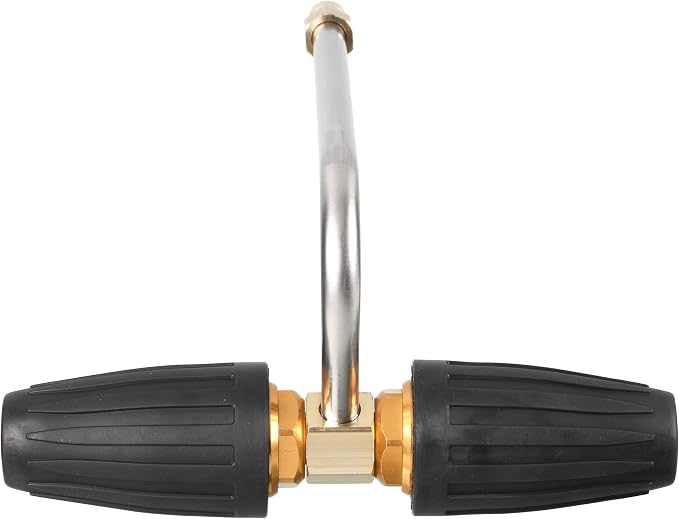 Tool Daily Gutter Cleaner Attachment for Pressure Washer, 2 Turbo Nozzle | Rotating Power Washer Turbo Nozzle for Gutter Cleaning, 1/4 Inch Quick Connect, 3300 PSI