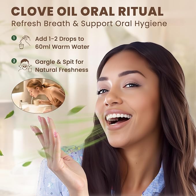 HIQILI Clove Essential Oil for Diffusers for Home, DIY, Large Capacity | Large volume ideal for soap making and cleaning solutions, A professional choice for creative projects - 500ml / 16.9 fl oz