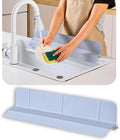 MessOut Sink Splash Guard | Premium Korean Silicone | 3 Practical Sizes for Maximum Coverage |Solution for Mess Free Dish-washing | Super Strong Suction to nearly all Shelf-tops.