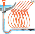 Forlivese 25 Inch Drain Snake, 6 Pack Drain Clog Remover,Sink Snake for Sewer Kitchen Sink Bathroom Tub Toilet Clogged Drains Relief Cleaning Tool
