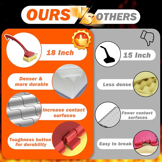 Grill Brush for Outdoor Grill, Bristle Free Grill Brush BBQ Grill Brush with Scraper, Steam Grill Cleaning Brush & Grill Cleaning Kit, BBQ Brush for Gas Charcoal Smoker Griddle, Gifts for Men Dad