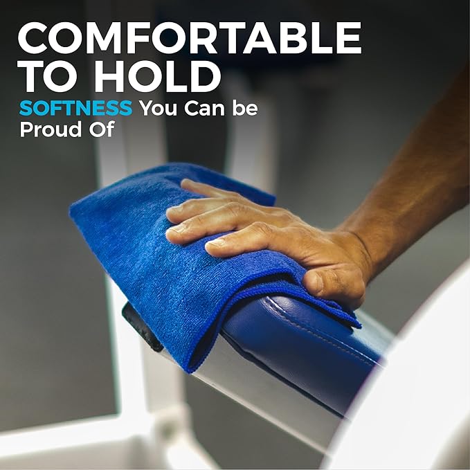 The Rag Company - All-Purpose Microfiber Terry Cleaning Towels - Commercial Grade, Highly Absorbent, Lint-Free, Streak-Free, Kitchens, Bathrooms, Offices, 300gsm, 12in x 12in, Grey (12-Pack)