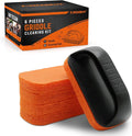 Griddle Cleaning Kit for Blackstone, Non-Scratch Scouring Pads for Kitchen | 5 Scrubber Pads and 1 Handle