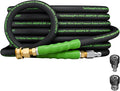 3/8" 4800PSI Pressure washer hose 25ft for cold and hot water Max 248°F with 3/8"quick connect Kink resistant Steel Wire Braided Power Washer Hose with M22 14mm Adapter,Green