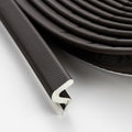 Weather Stripping Door Seal Strip Soundproof Q Foam Weather Stripping for Door Frame, Exterior Door Weather Stripping for Large Gap, Easy to Install（Brown, 30FT