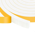 White Foam Insulation Tape, Strong Adhesive Weather Stripping Door Seal for Doors and Windows,Sliding Door,High Density Rubber Weatherstrip, SoundProof Weatherproof (3/4 in x 3/8 in x 13Ft)