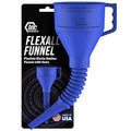 TEC Products FlexAll Long Flexible Funnel for Automotive Use - Durable Nitrile Rubber - Ideal for Car Oil Change, Transmission Funnel Fluid, Diesel, Fuel, Gas - Made in USA - Blue (16 x 5 Inches)