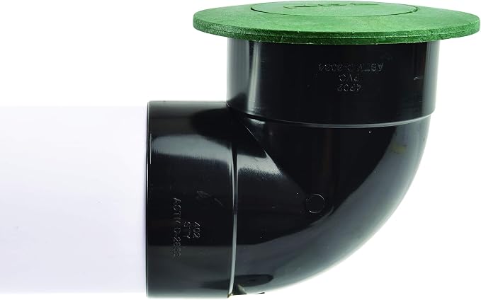 NDS 422G Pop-Up Drainage Emitter with Elbow fits 4-Inch Sewer and Drain Pipe,Works with Drainage Systems Including Catch Basins,Green,(Pack of 6)