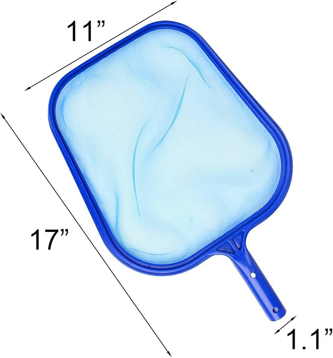 2PCS Swimming Pool Leaf Skimmer Net Swimming Pool Cleaner Supplies and Accessories Leaf Rake Mesh
