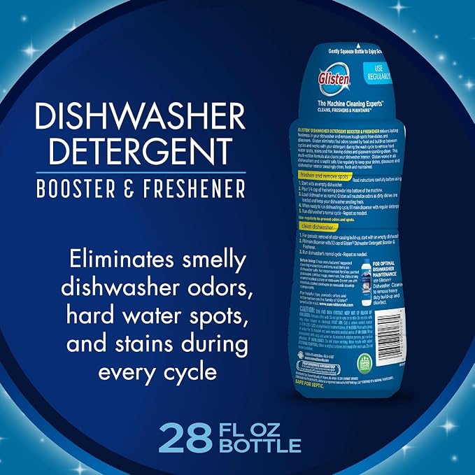 Glisten Dishwasher Detergent Booster and Freshener 2-Pack